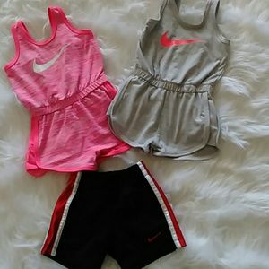 Nike dri fit romper/ Nike shorts